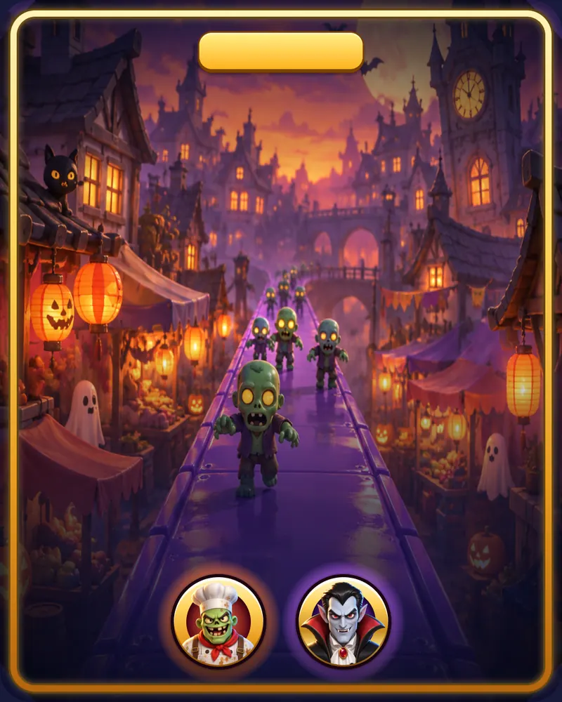Title card of the world Night Market with the bosses Snack Bar Zombie and Vampire Count